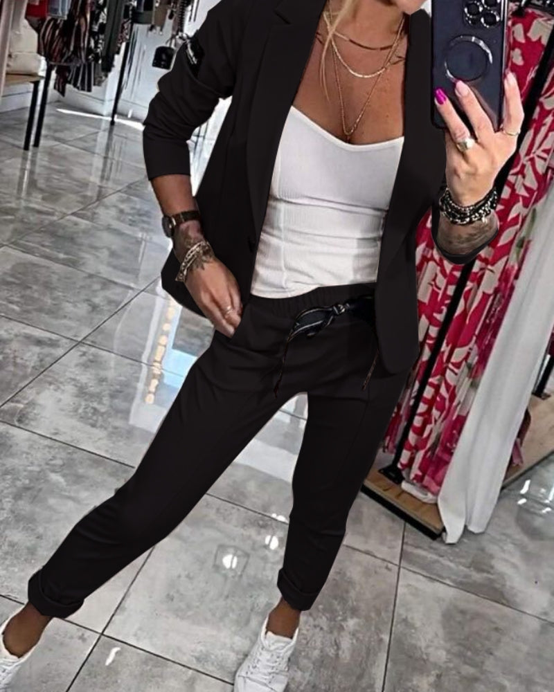 Elegantes zweiteiliges Blazer-Set für Damen