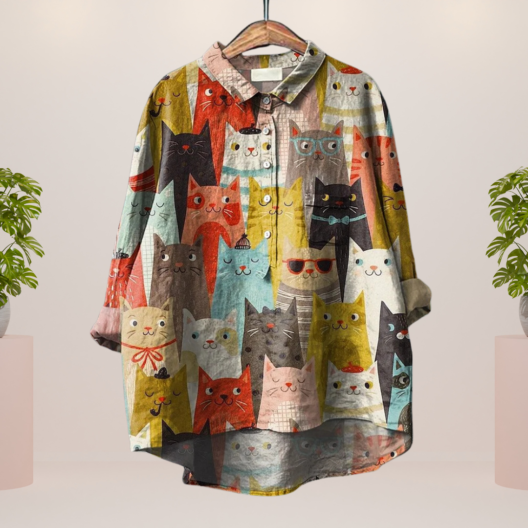 Freya Modisches Print Kunst Shirt für Damen