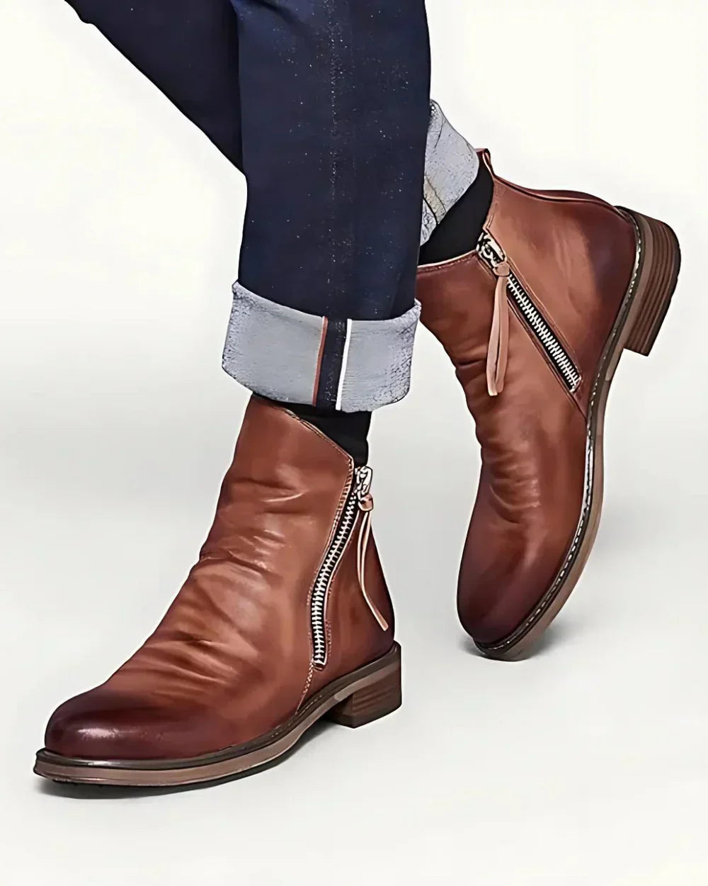 Fritz Stiefel mit Seitenreißverschluss