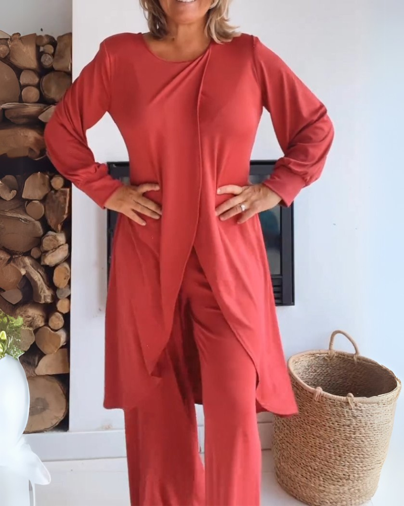 Elegantes und bequemes zweiteiliges Set für Damen