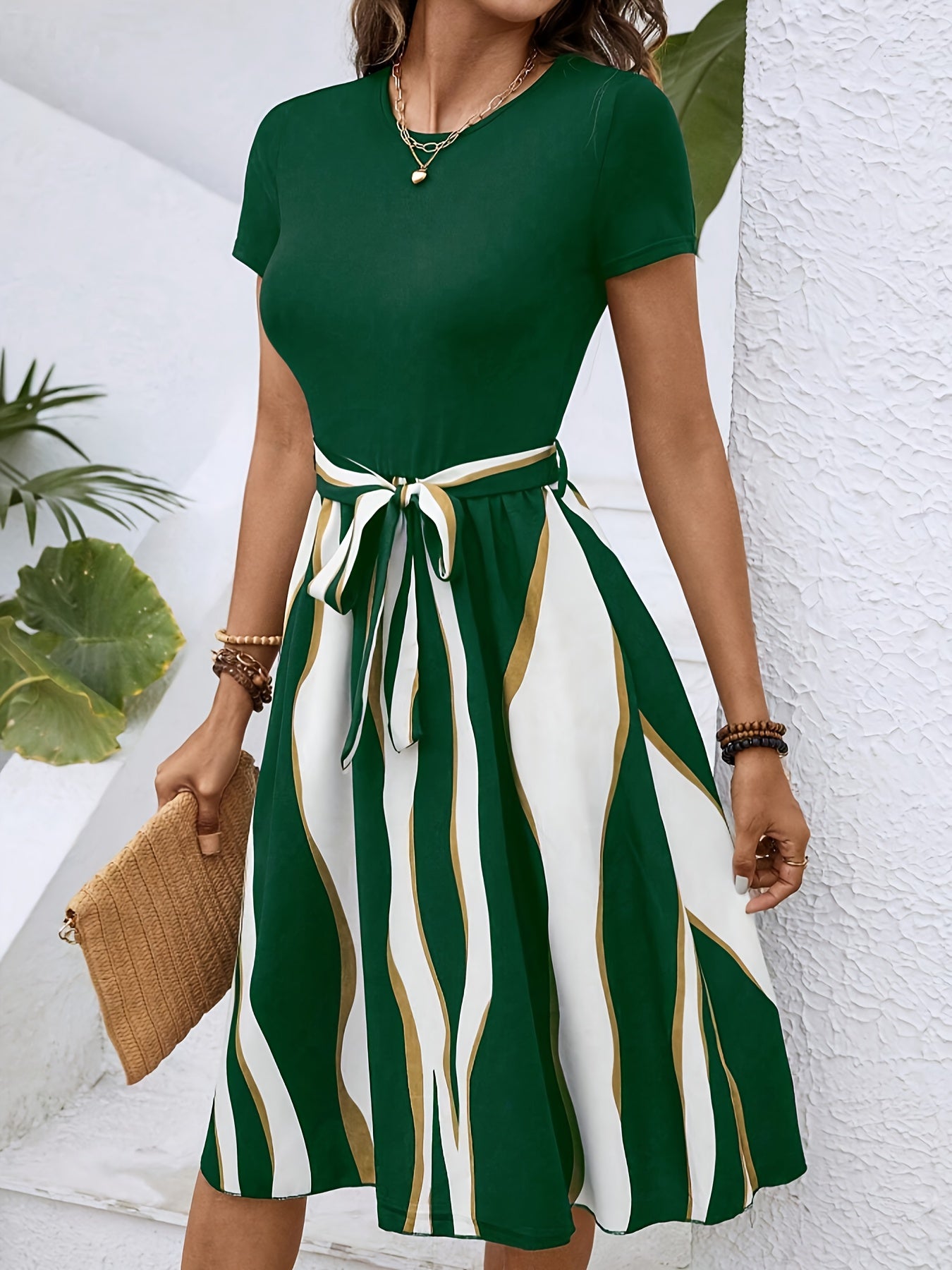 A-Linien Midi-Kleid für Damen
