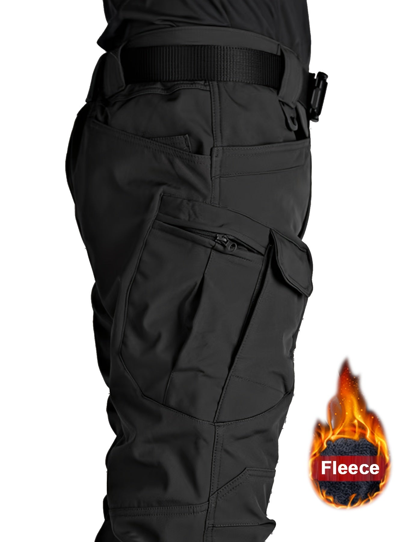 Warme und Dehnbare Taktische Hose mit Fleecefutter