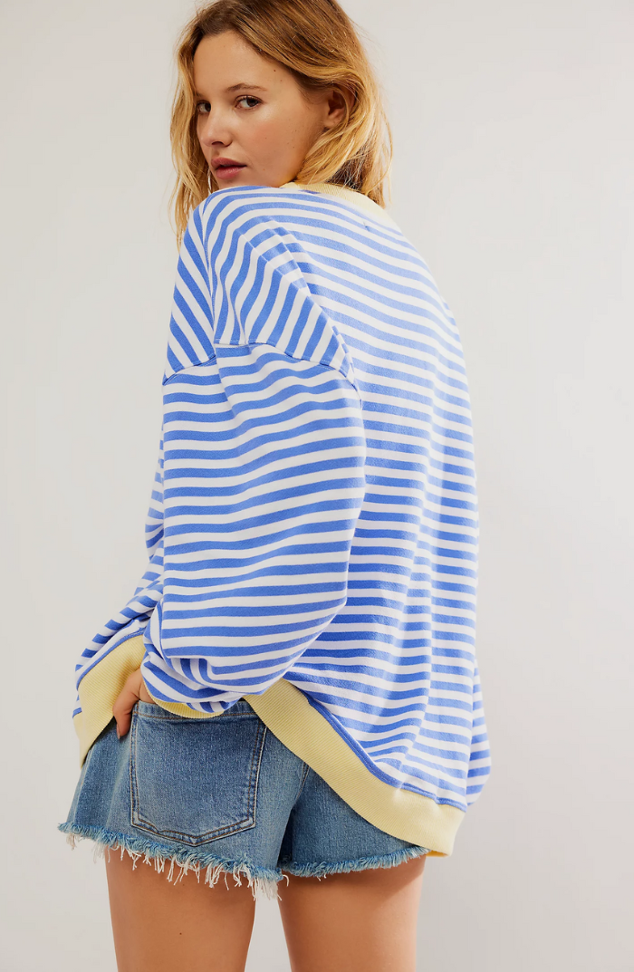 Lara Gemütliches Gestreiftes Sweatshirt für Damen