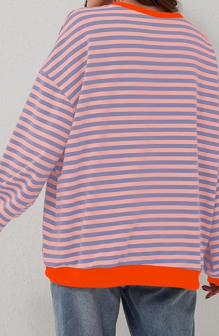 Lara Gemütliches Gestreiftes Sweatshirt für Damen