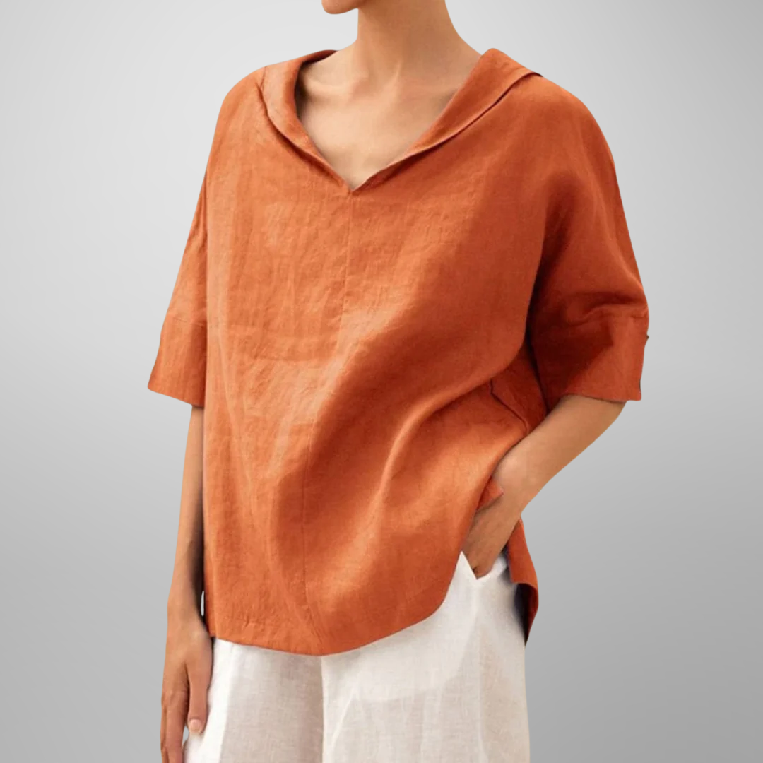 Locker geschnittene Bluse für Damen