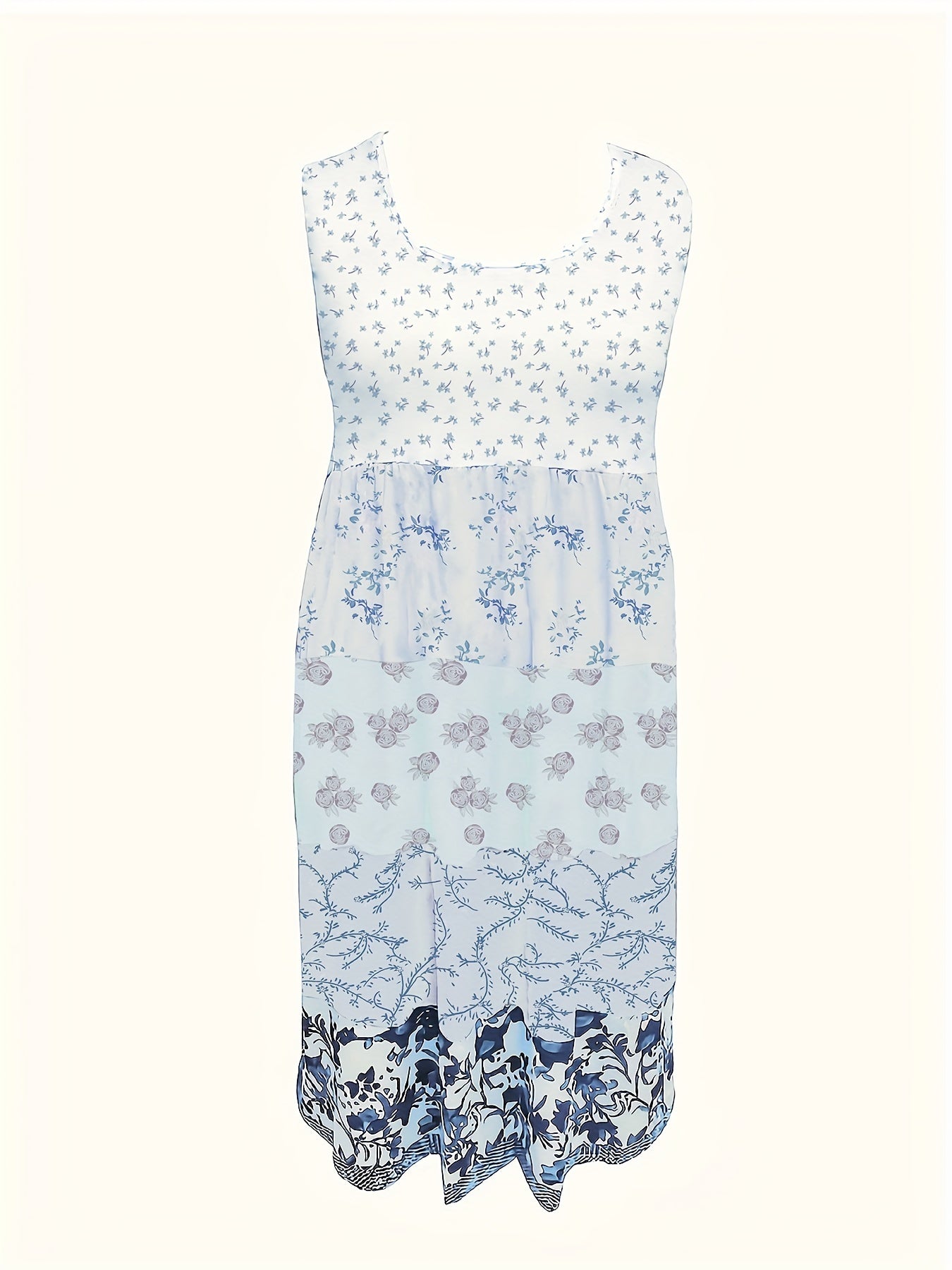 Blumiges Midikleid für Damen