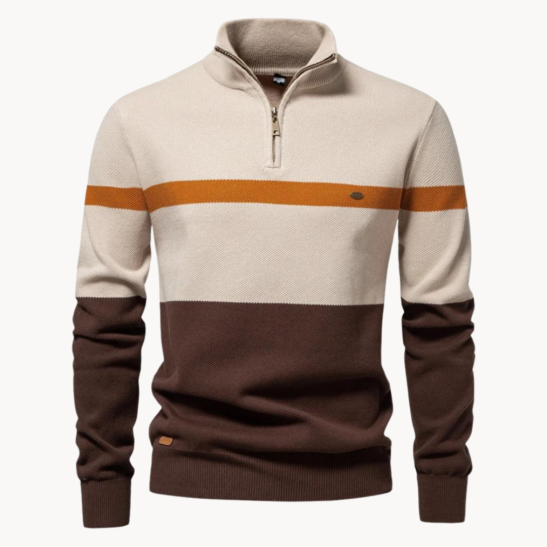 Armand Pullover mit Viertelreißverschluss