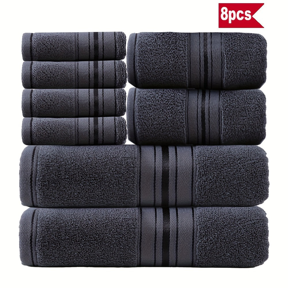 Stylisches 8-teiliges Badetuch-Set