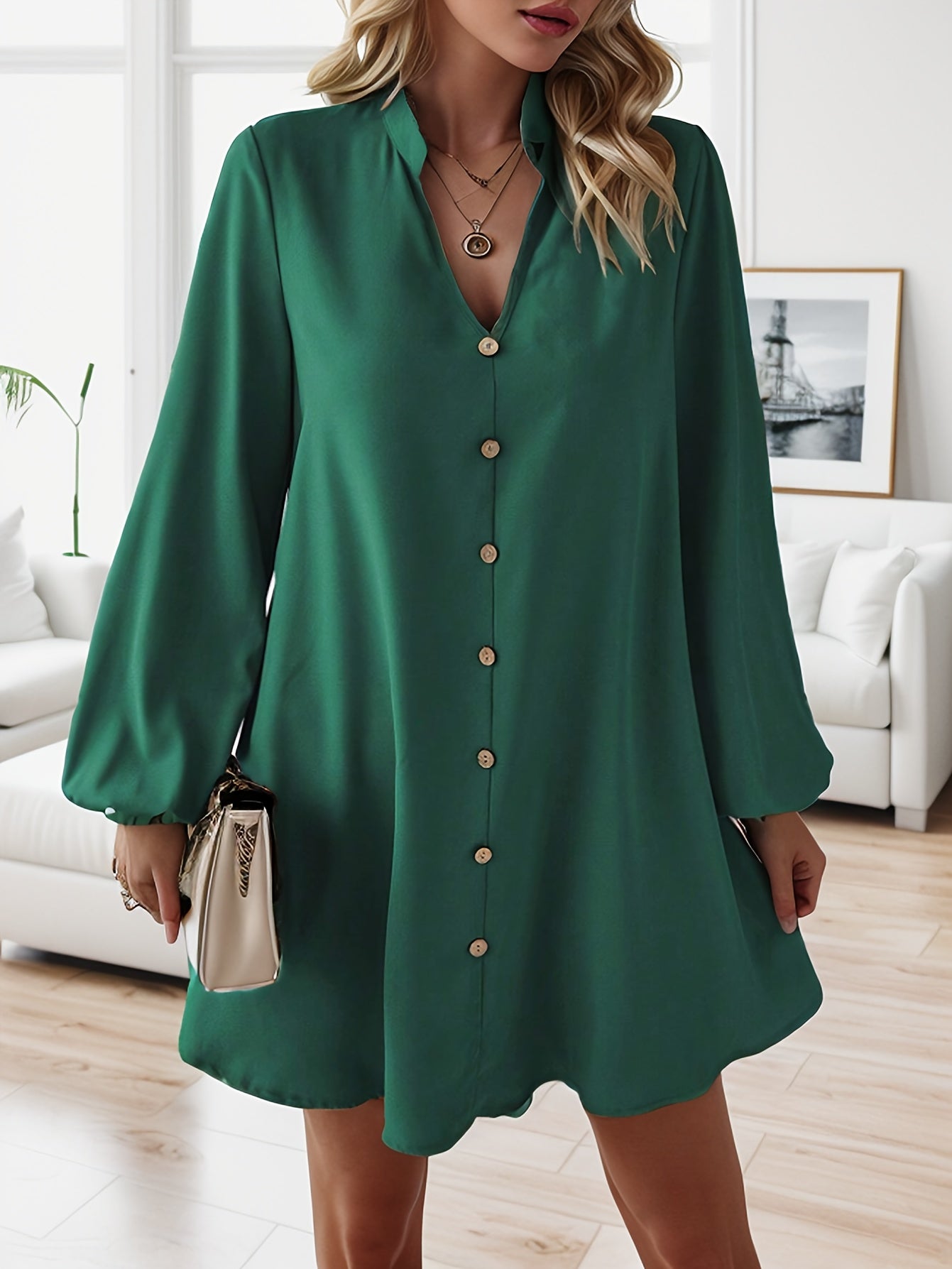 Leichtes A-Linienkleid für Damen