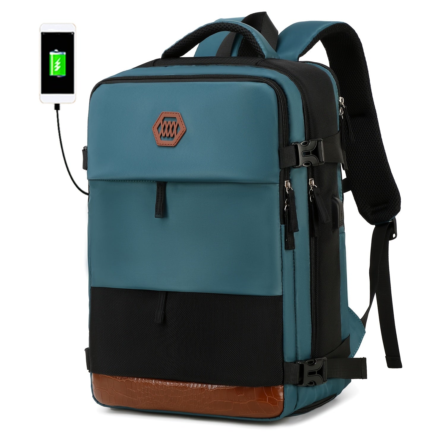 Reiserucksack mit Schuhfach und Laptopfach und verstellbaren Trägern