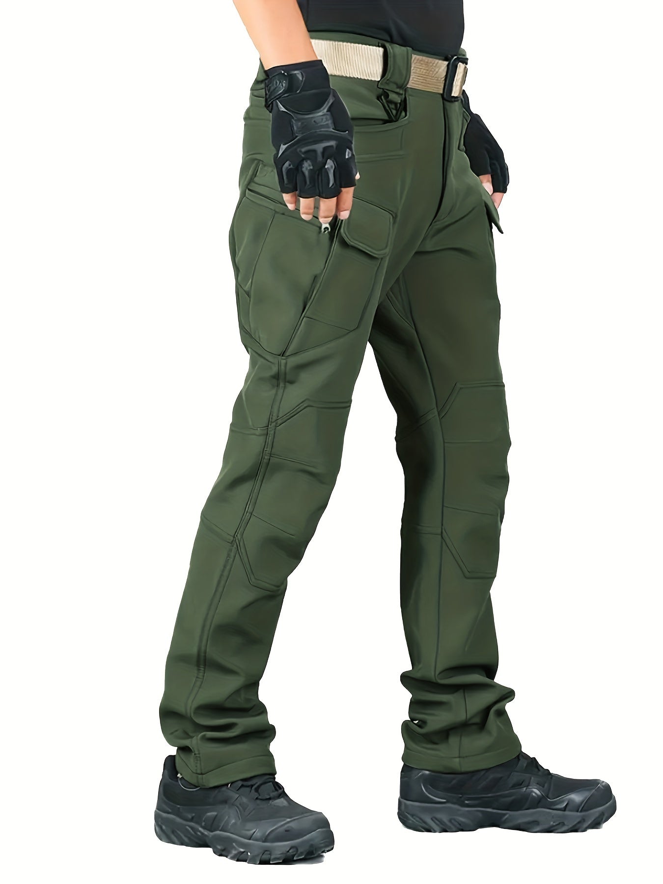 Warme und Dehnbare Taktische Hose mit Fleecefutter