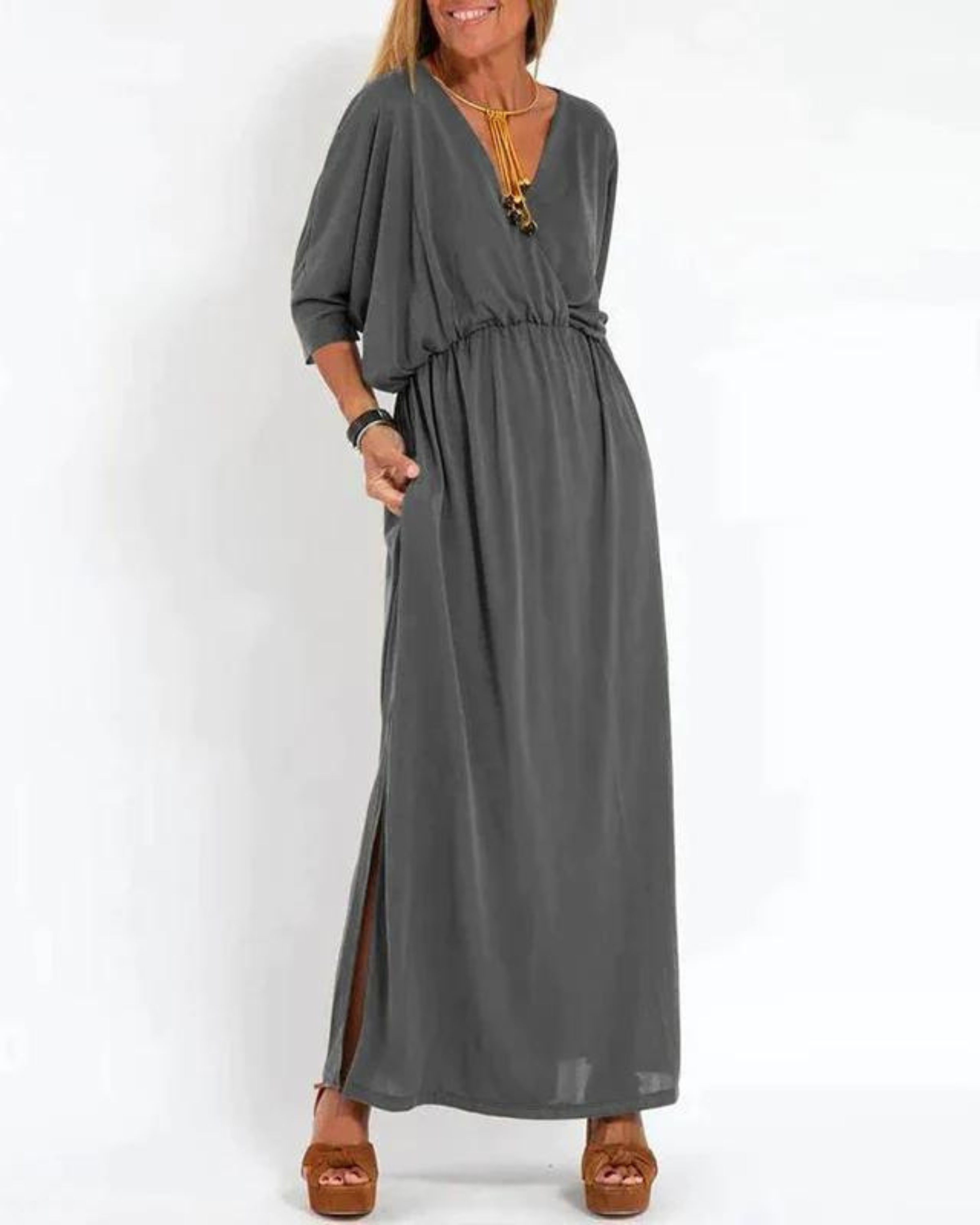 Vintage Langes Kleid für Damen