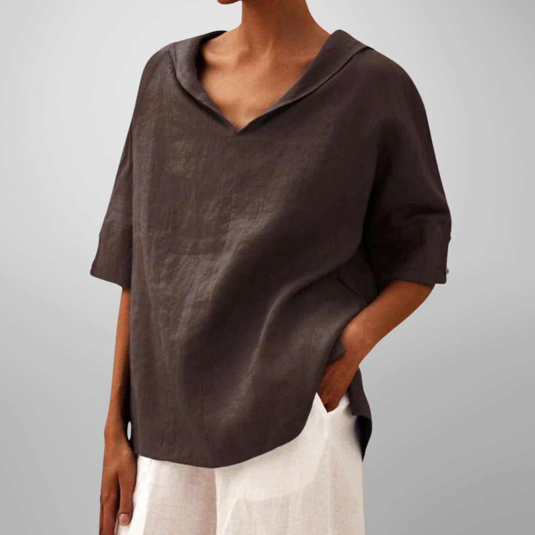 Locker geschnittene Bluse für Damen