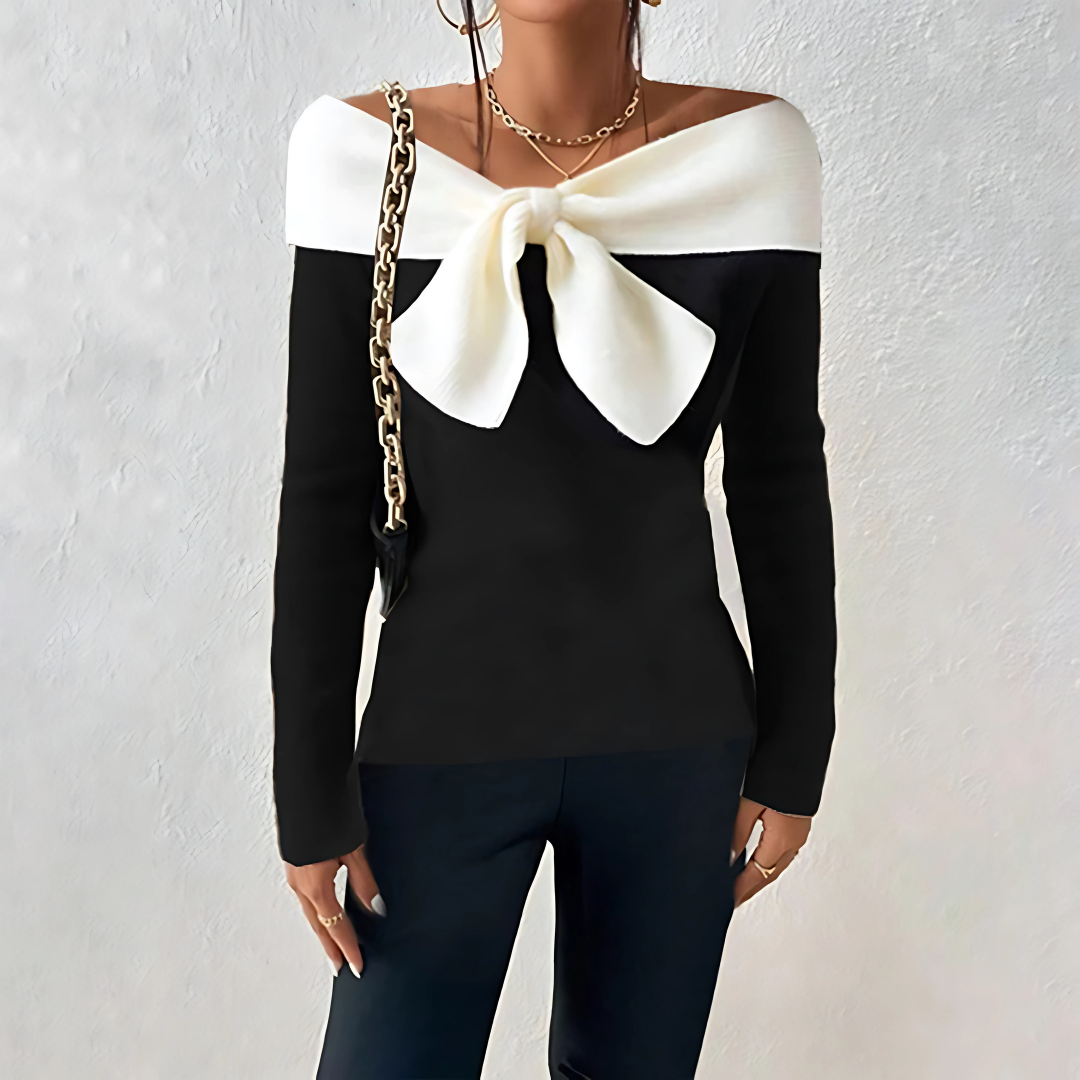 Irish Eleganter V-Ausschnitt Sweater