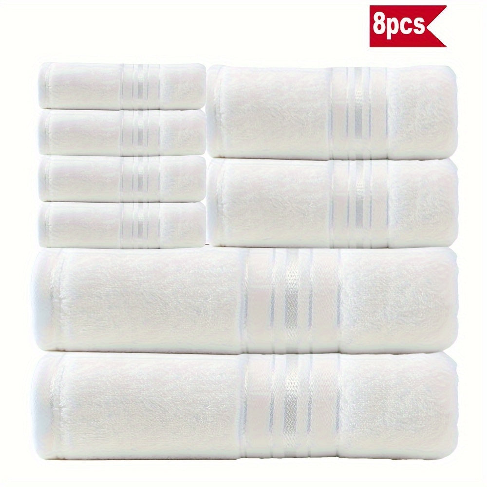 Stylisches 8-teiliges Badetuch-Set