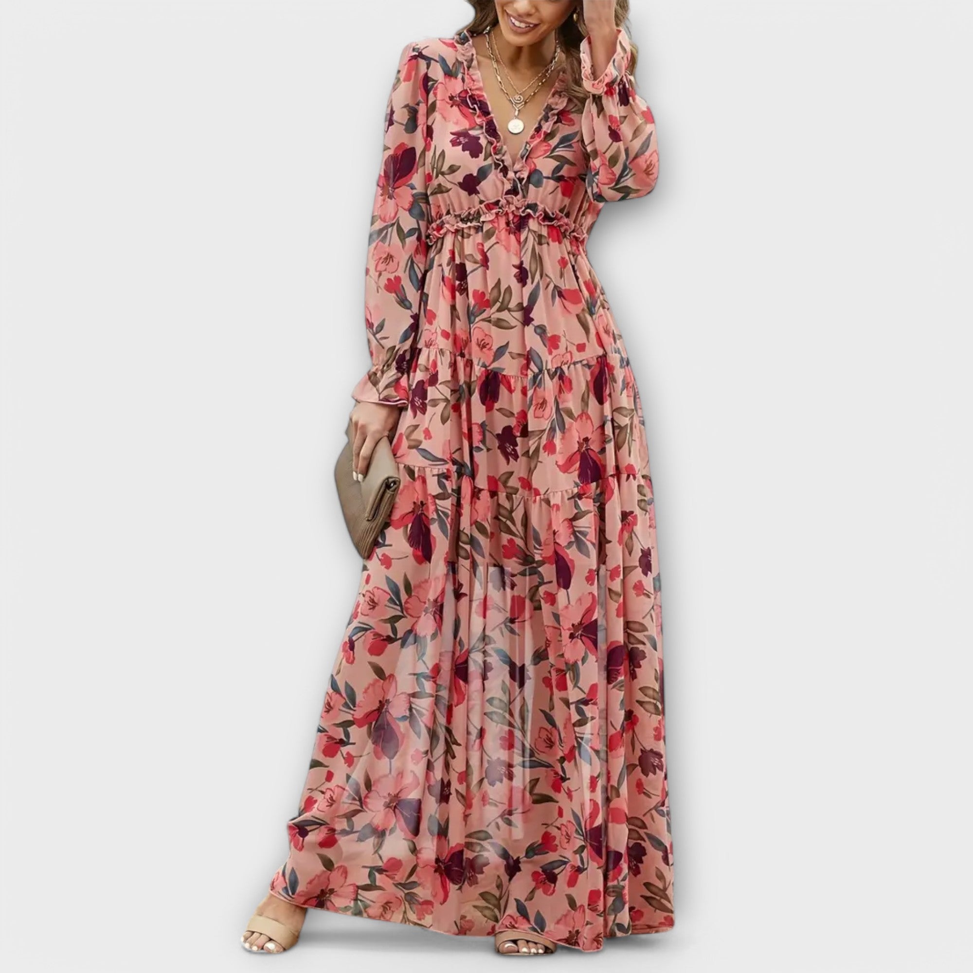Helen Elegantes Maxi Kleid für Damen