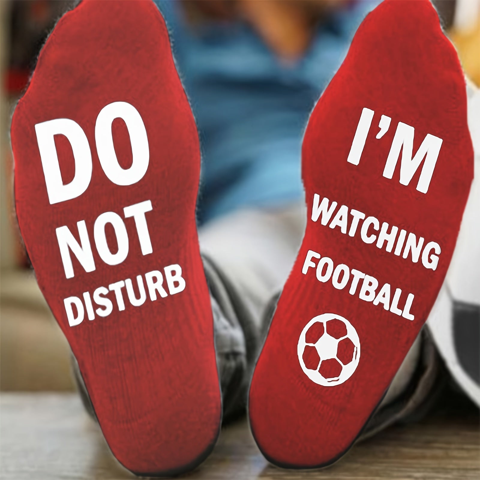 Atmungsaktive Bitte Nicht Stören Fußball Themen Socken