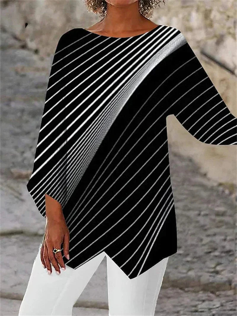 Langarmshirt mit Rundhals für Damen