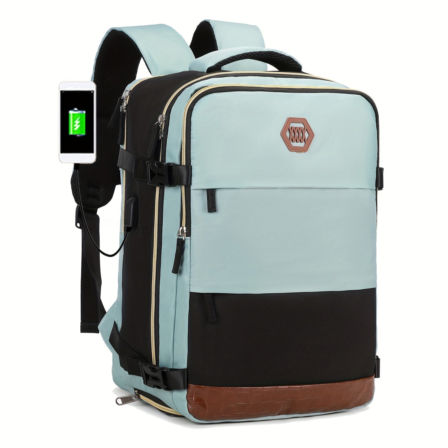 Reiserucksack mit Schuhfach und Laptopfach und verstellbaren Trägern