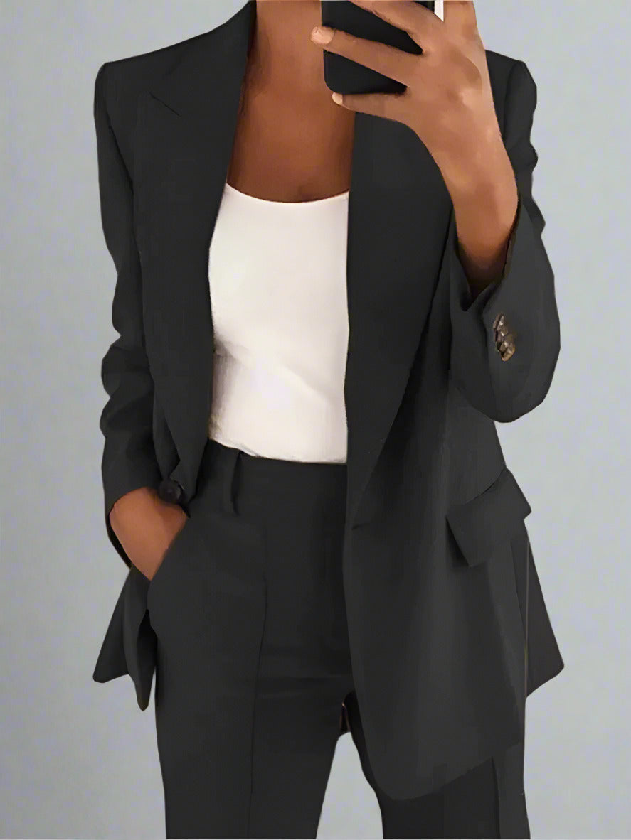 Stilvoller Blazer & Hosen Set für Damen