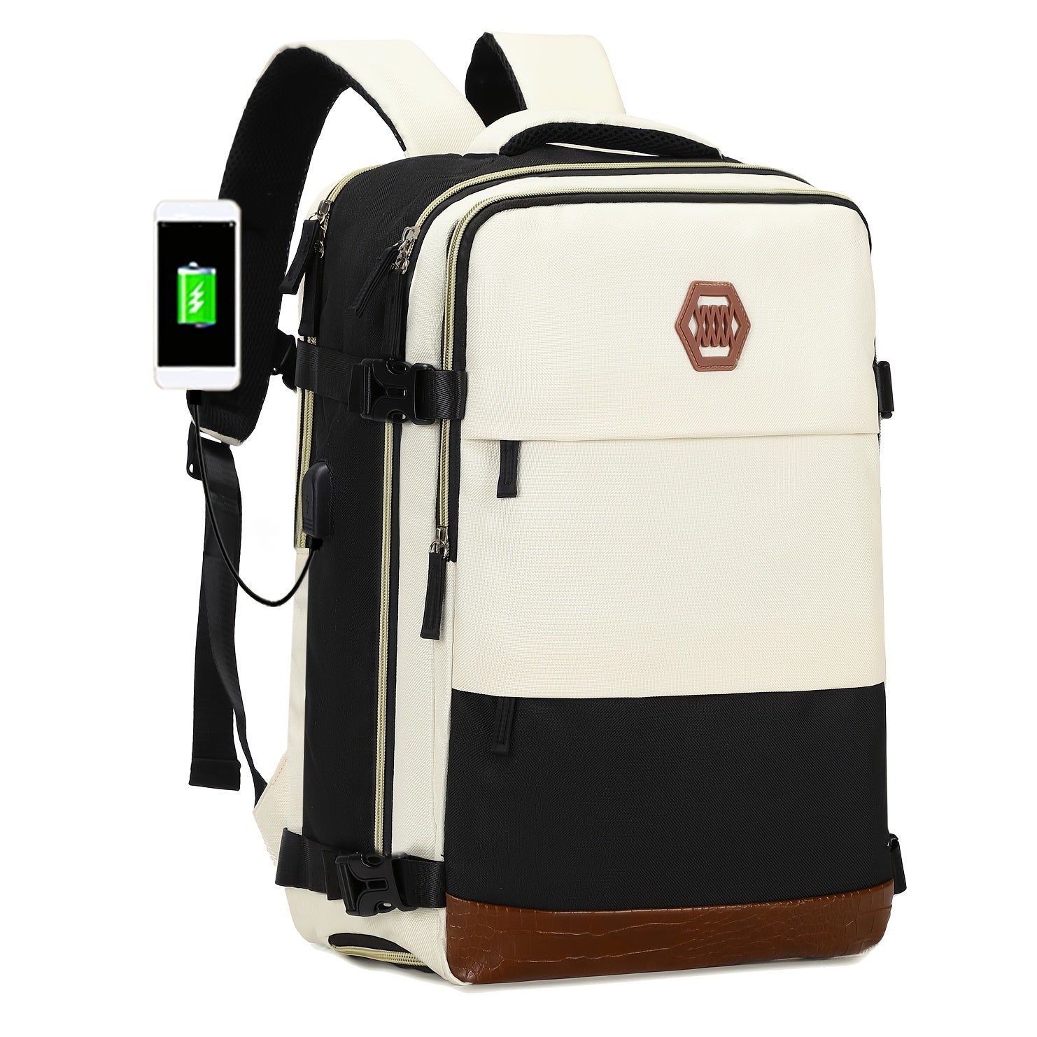 Reiserucksack mit Schuhfach und Laptopfach und verstellbaren Trägern