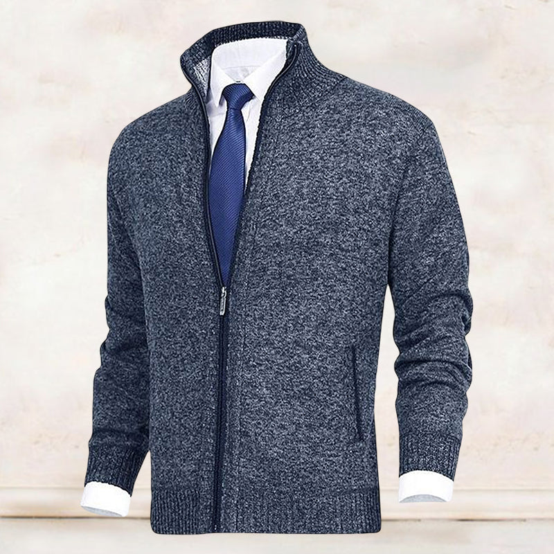 Saber Strickjacke mit Stehkragen