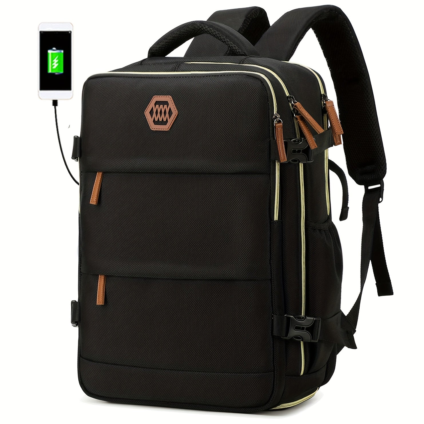 Reiserucksack mit Schuhfach und Laptopfach und verstellbaren Trägern