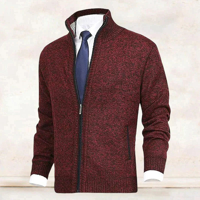Saber Strickjacke mit Stehkragen