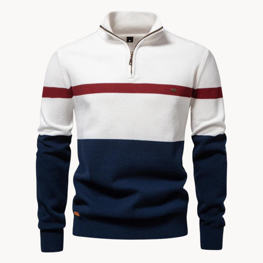 Armand Pullover mit Viertelreißverschluss