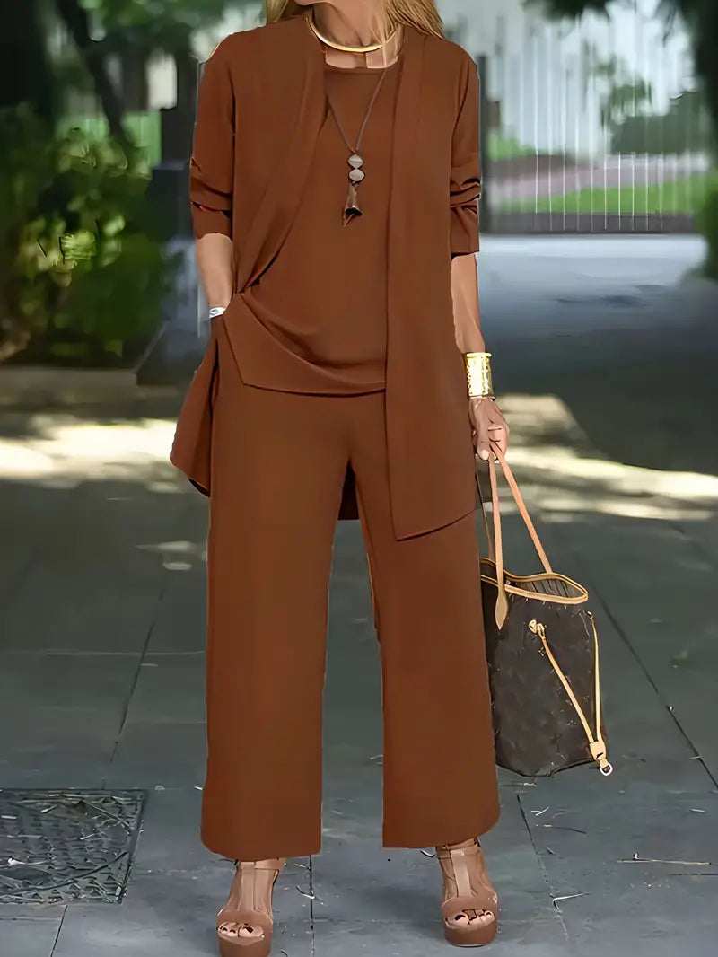 Lässiges Drei-Teile-Set für Damen