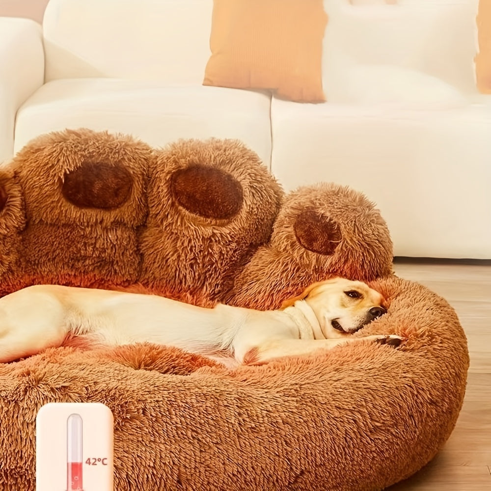 Waschbares Plüsch Beruhigungshundebett