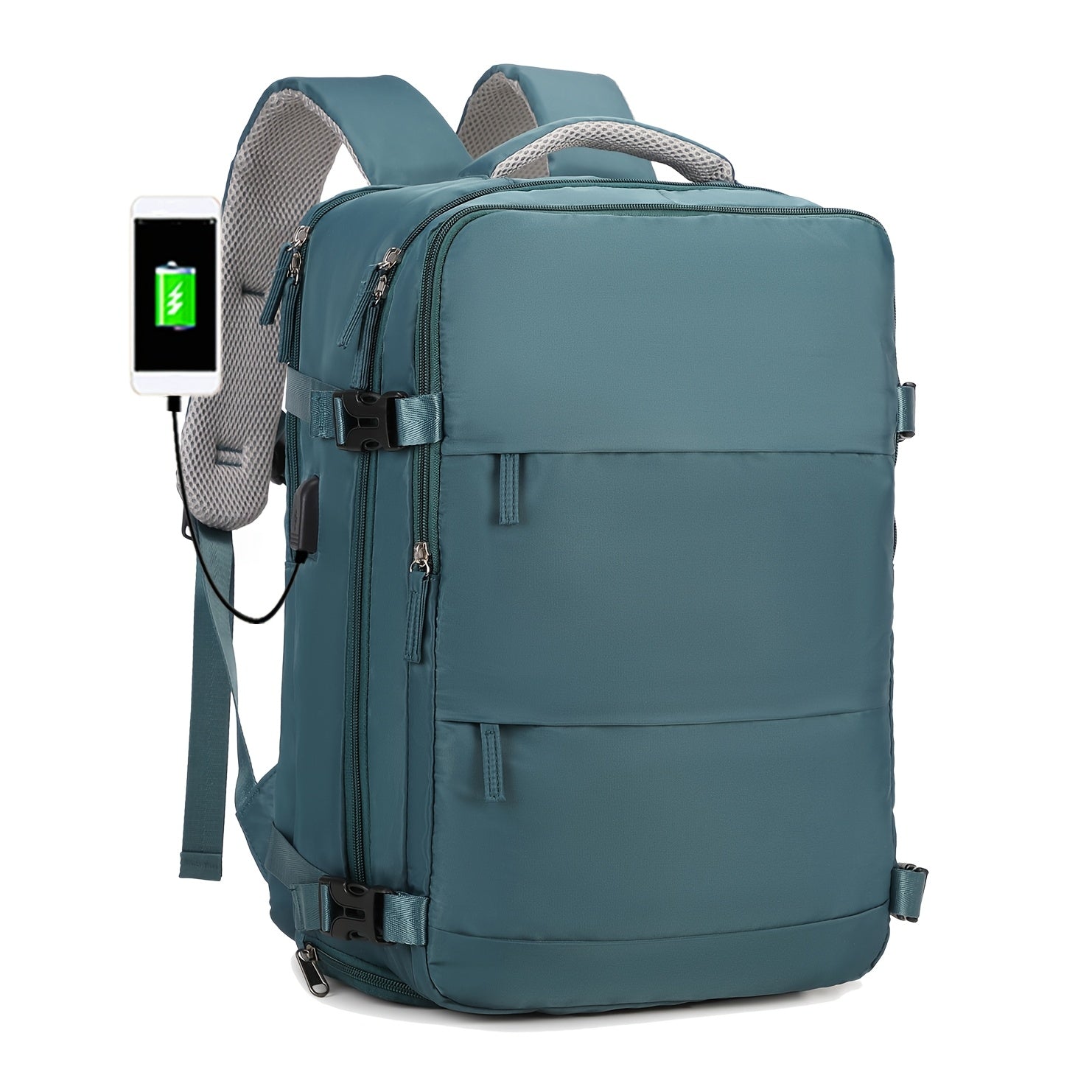 Reiserucksack mit Schuhfach und Laptopfach und verstellbaren Trägern