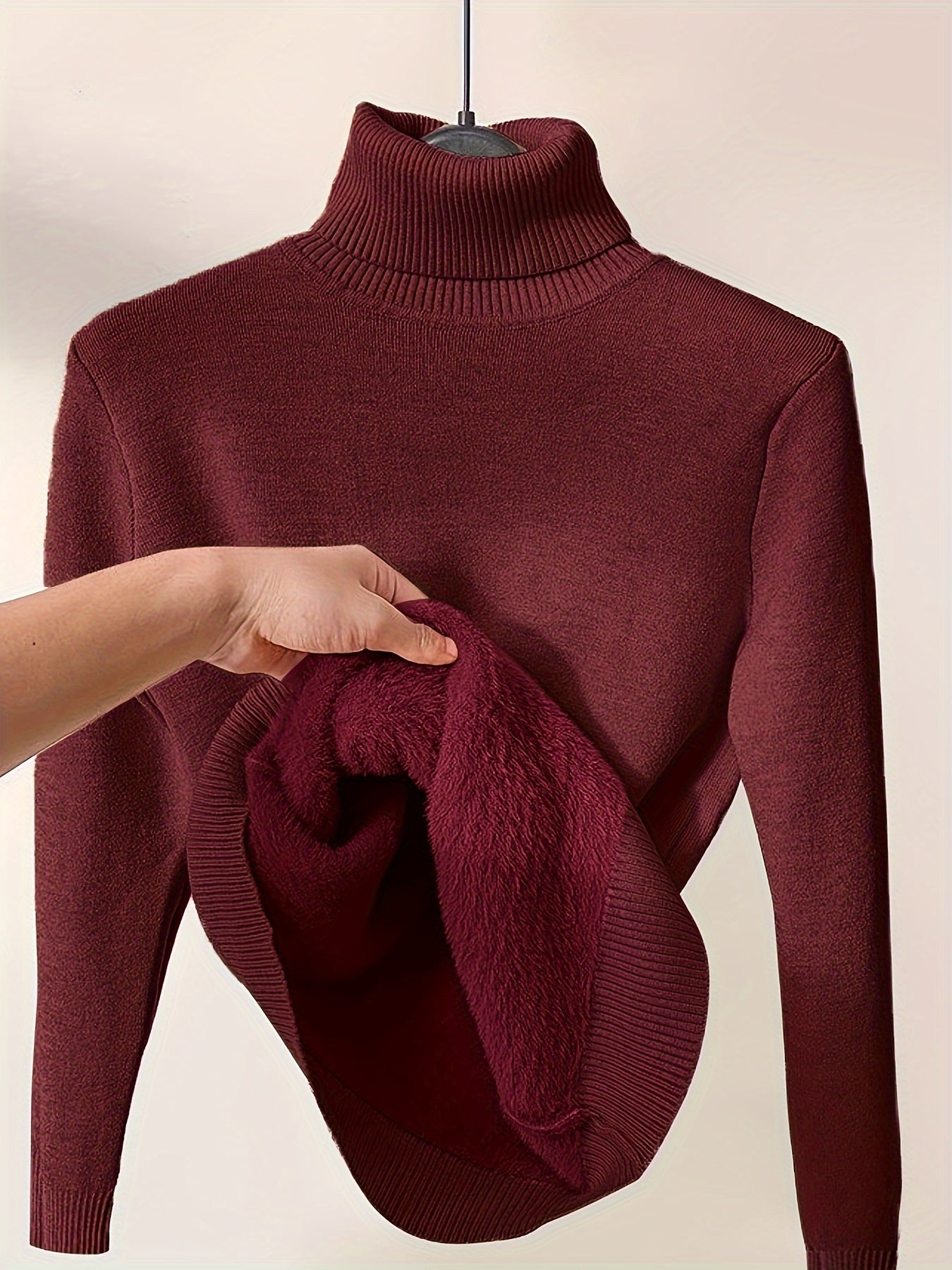 Lässiger Warmer Rollkragenpullover