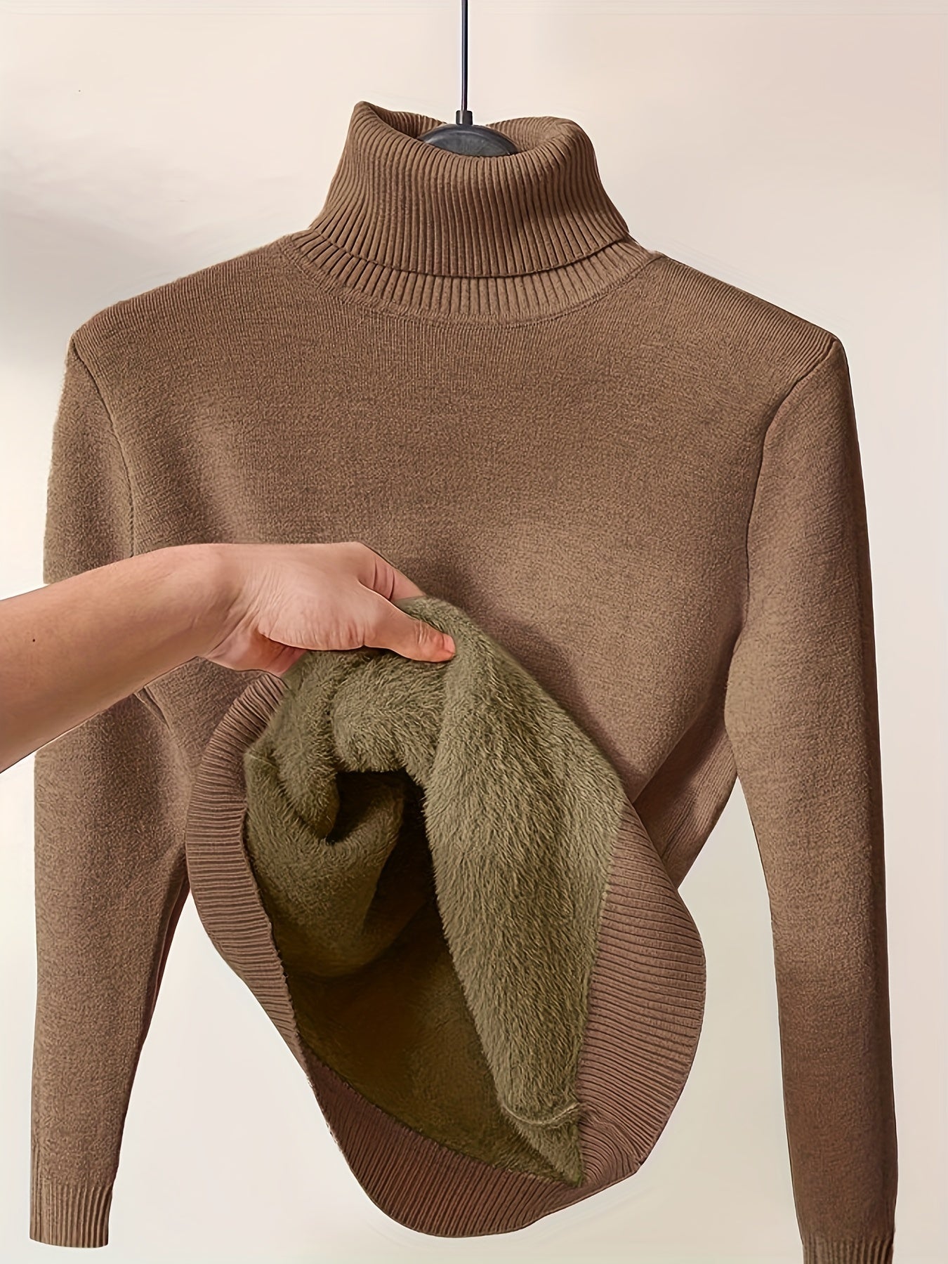 Lässiger Warmer Rollkragenpullover