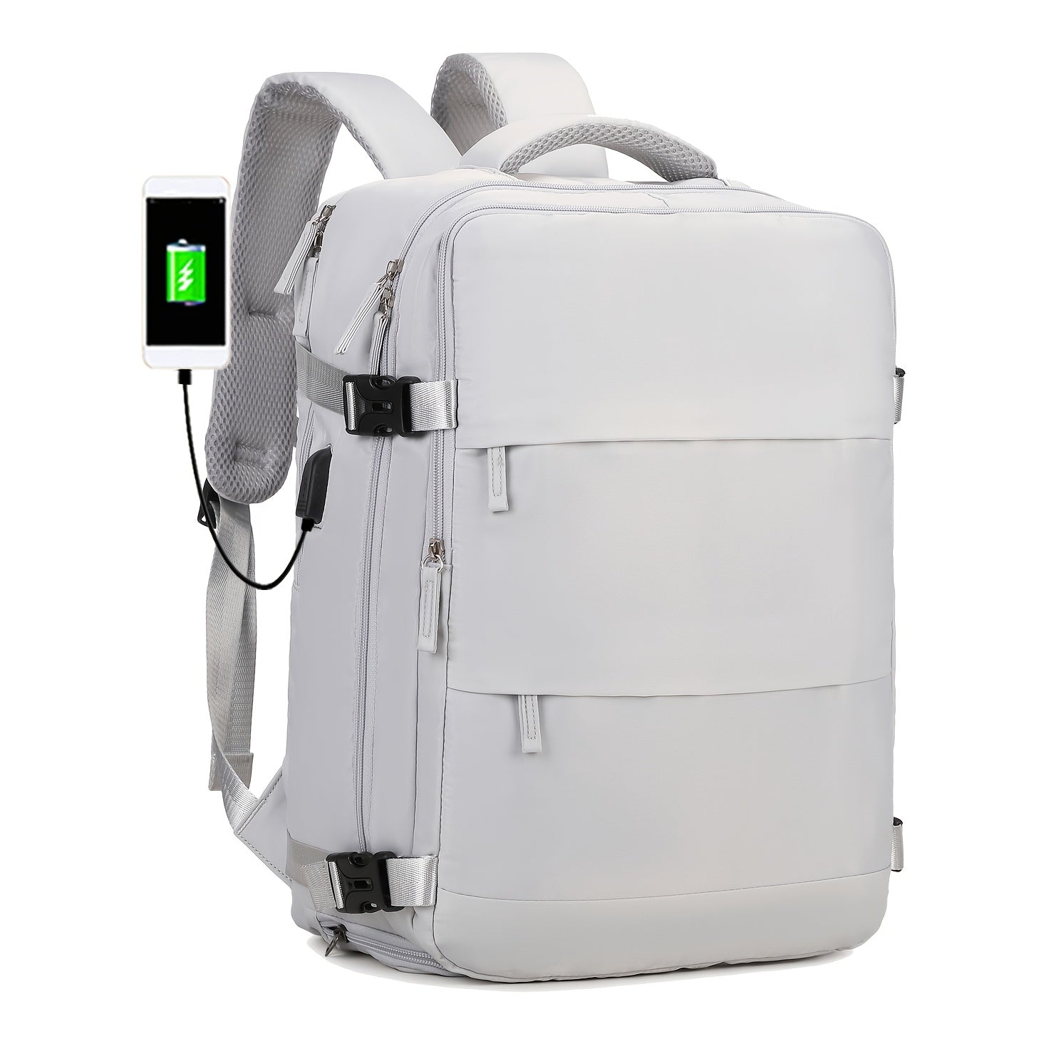 Reiserucksack mit Schuhfach und Laptopfach und verstellbaren Trägern