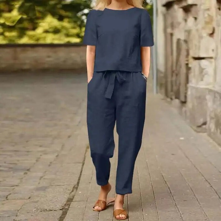Sommer-Set mit langen Hosen für Damen