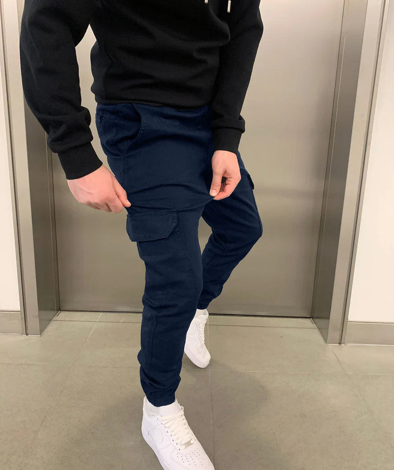 Stefano Stretch Komfort Cargohose für Herren