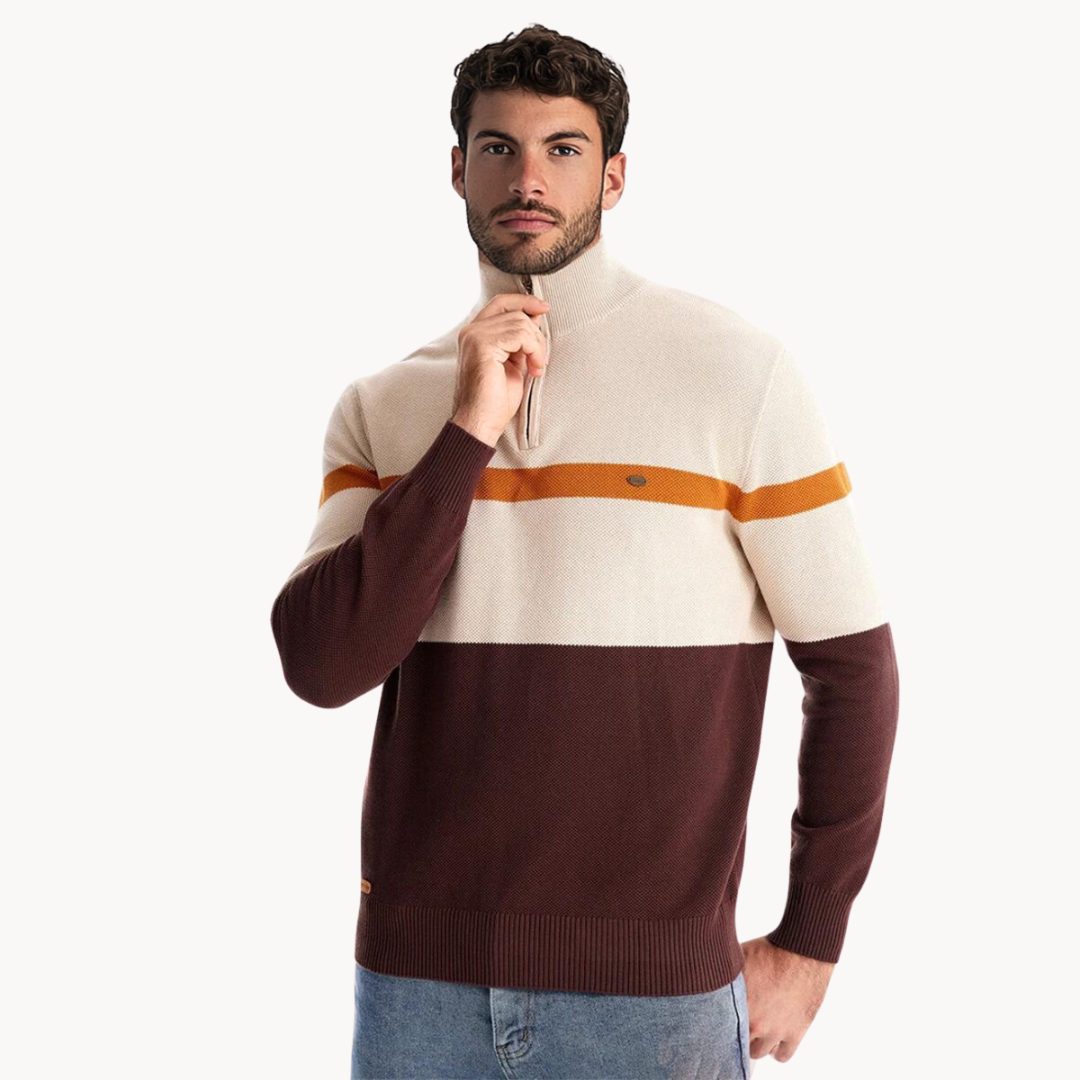 Armand Pullover mit Viertelreißverschluss
