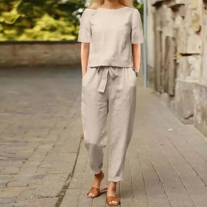 Sommer-Set mit langen Hosen für Damen