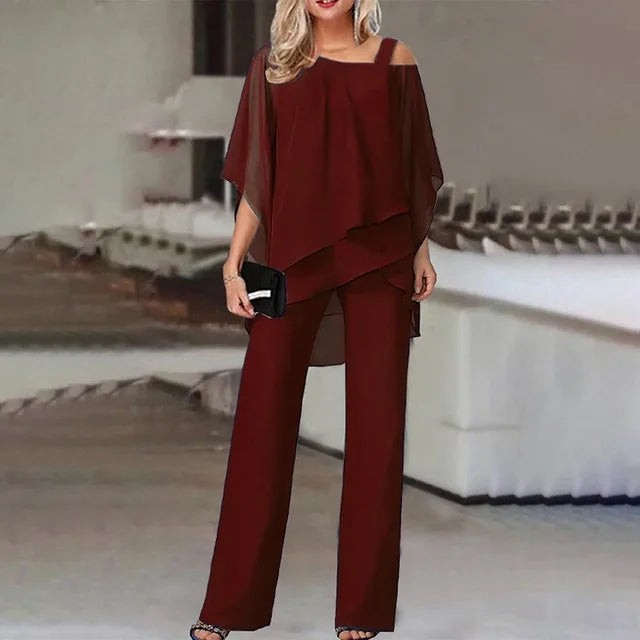Langer Zweiteiler mit Hose für Damen