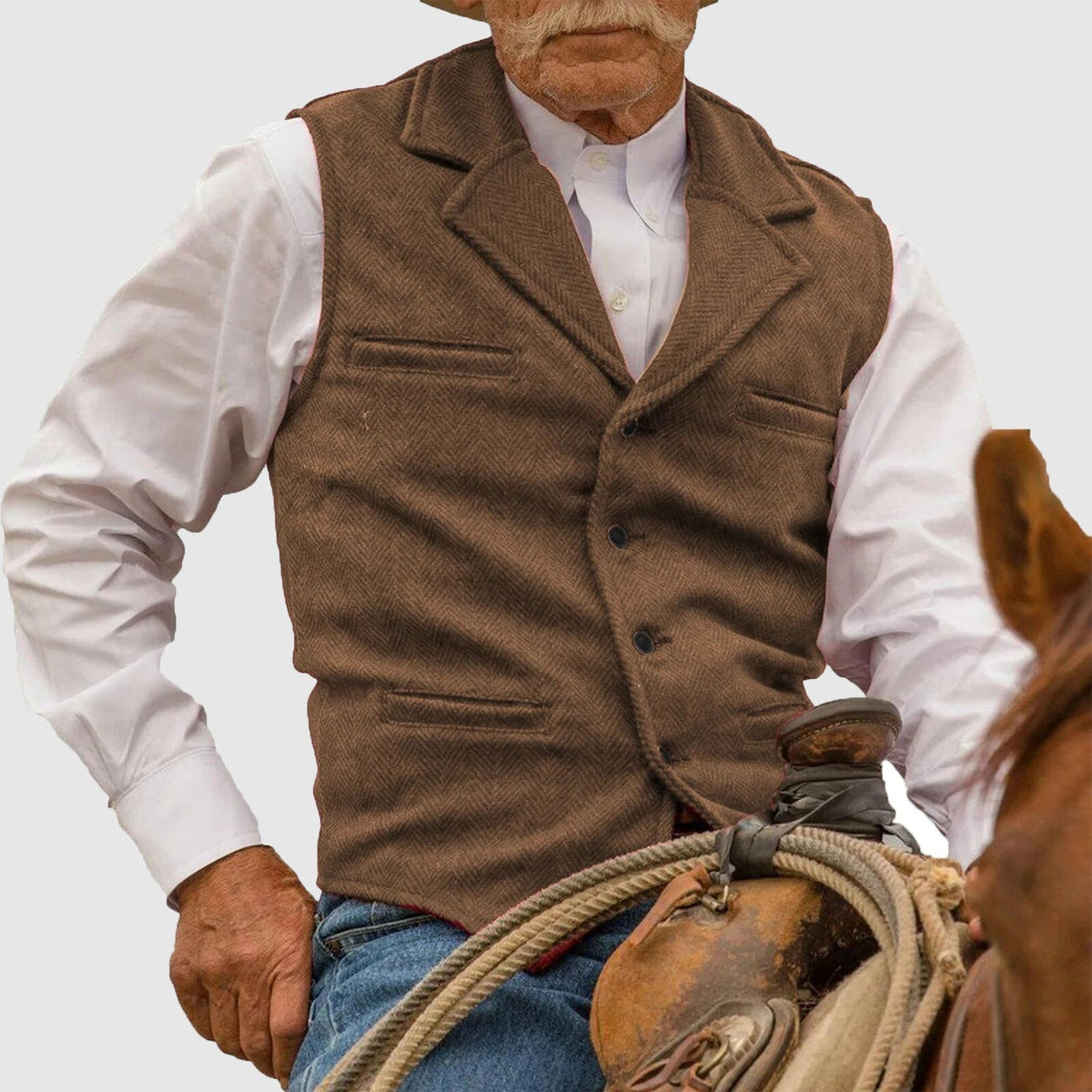 Domenico Klassische Couture Weste für Männer