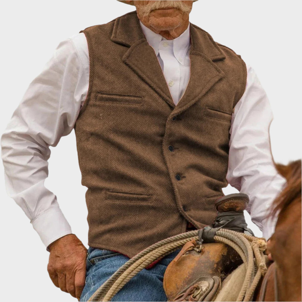 Domenico Klassische Couture Weste für Männer