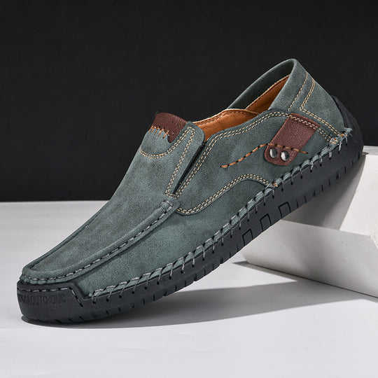Loafer mit rutschfester Sohle in Lederoptik für Herren