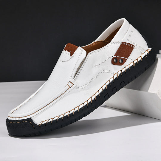 Loafer mit rutschfester Sohle in Lederoptik für Herren
