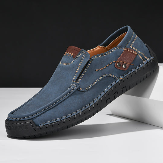 Loafer mit rutschfester Sohle in Lederoptik für Herren