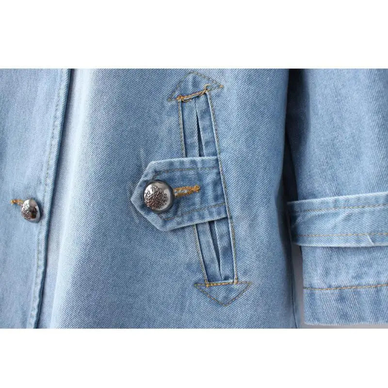Eleganter Denim-Cape für Damen