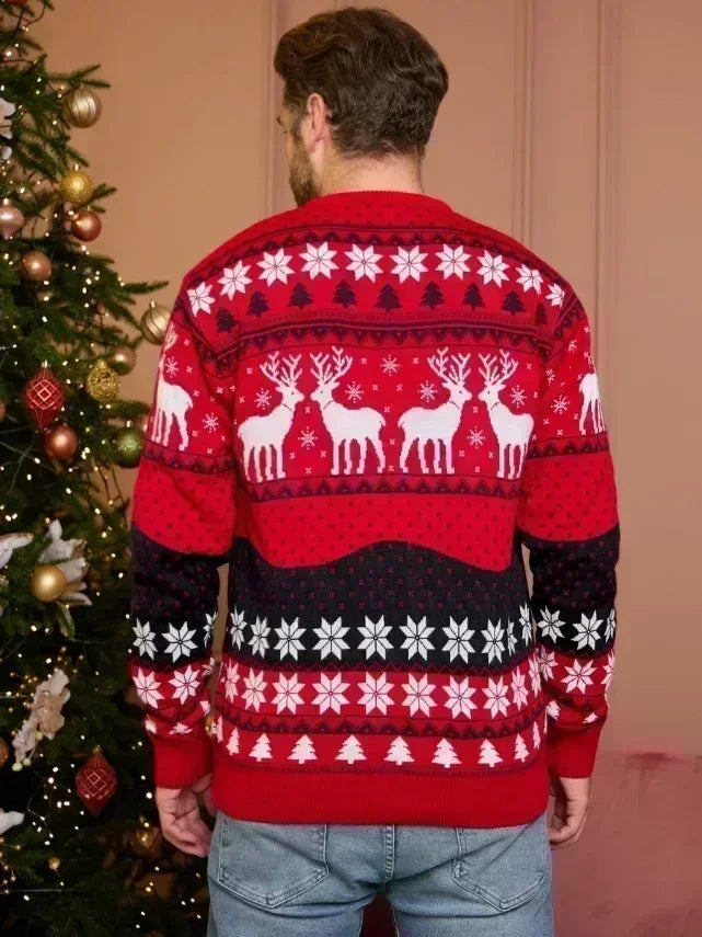 Annelies Weihnachtspullover Warmer Strickpullover