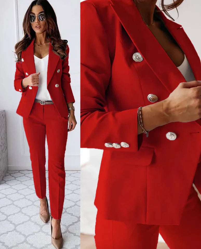 Elegantes Zweiteiliges Blazer Set für Damen