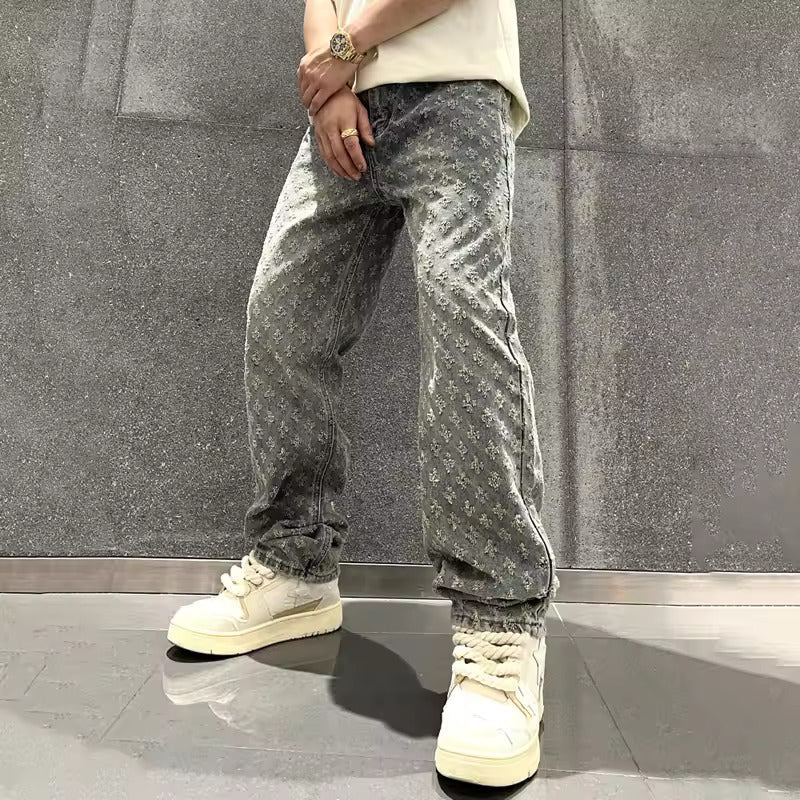 Jacquard Jeans für Herren
