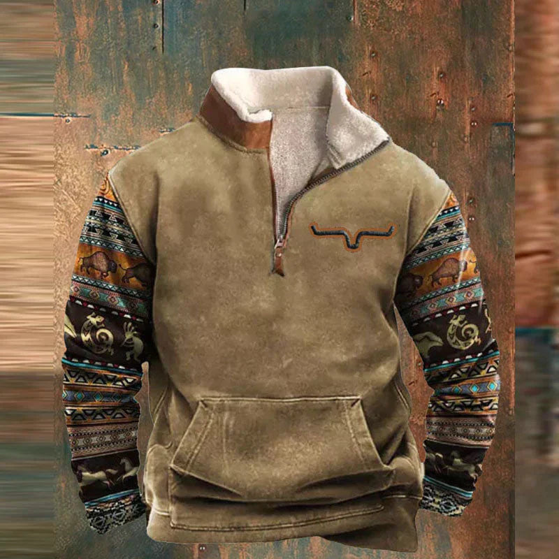 Logan Stilvoller Reissverschluss-Pullover